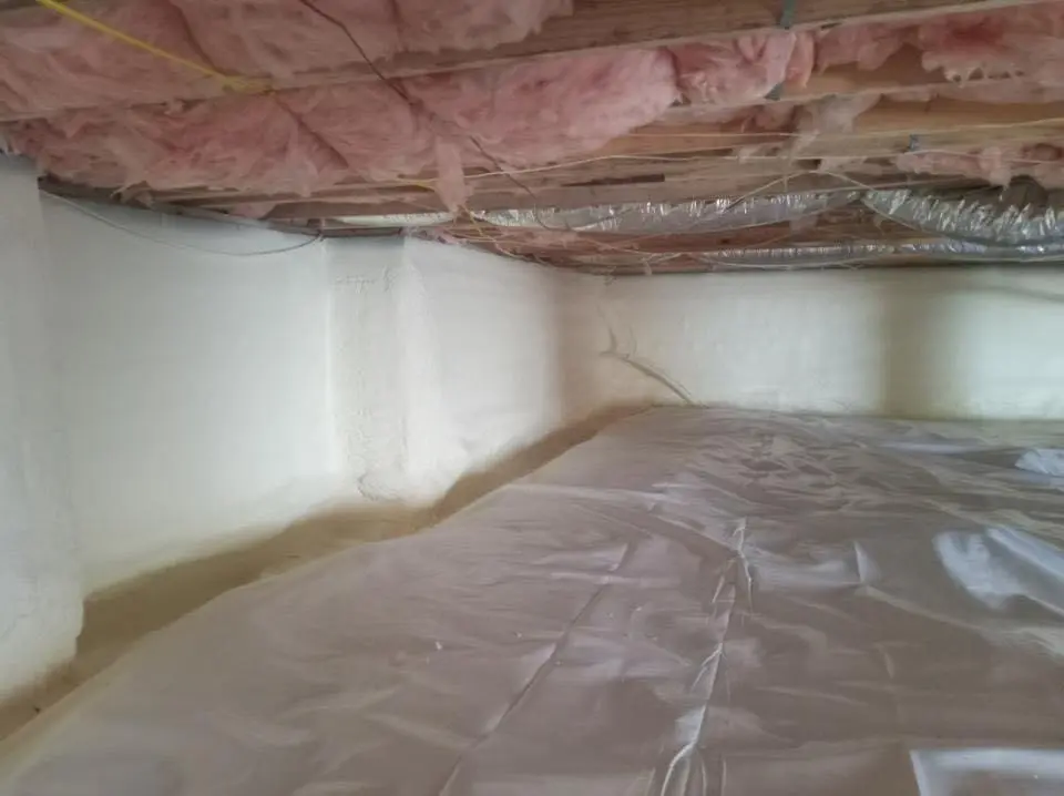 Crawl space encapsulation with closed-cell spray foam for Spray Foam Roofing Repair in Oak Hills